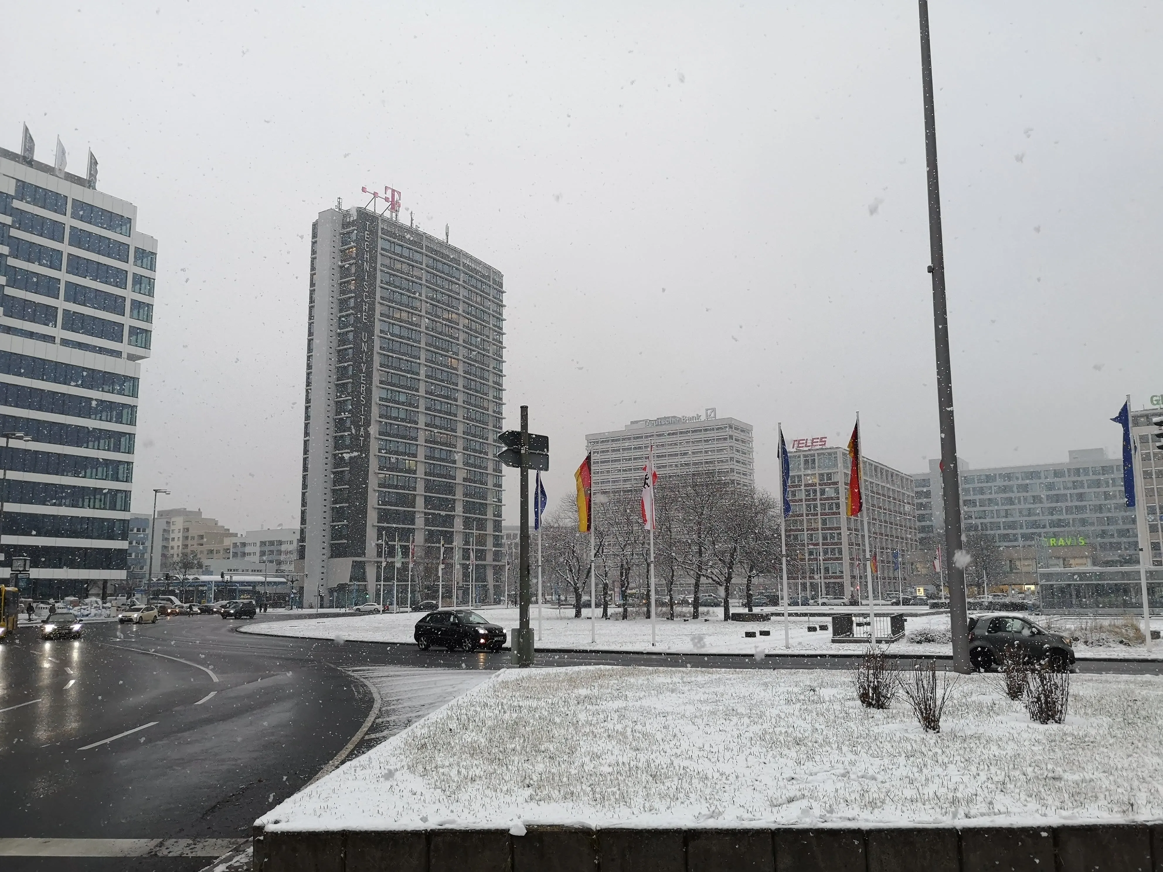 Ernst-Reuter Platz in winter